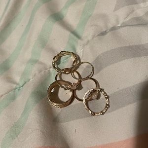 6-Piece Gold Rings